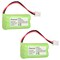 Insten 2-pack VTech Cordless Phone Battery BT-166342 Compatible Ni-MH Battery